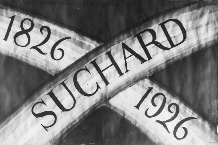 Photo d'esquisse publicitaire : Suchard - Centenaire