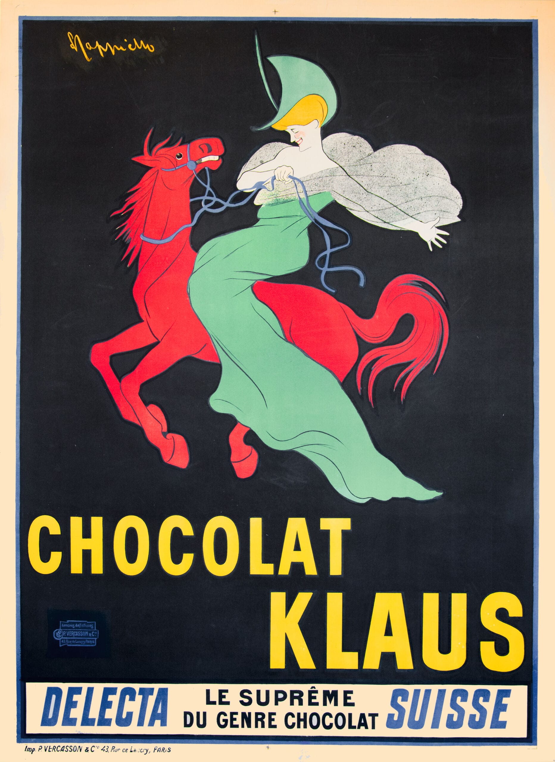 Affiches Cappiello : Chocolat Klaus