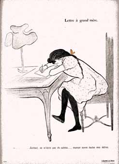 Lettre à Grand’mère « …Surtout, ne m’ écris pas de saletés…, maman ouvre toutes mes lettres. »